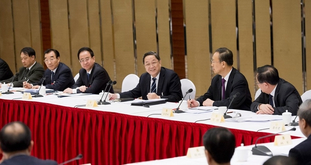俞正聲參加致公黨無(wú)黨派人士?jī)S聯(lián)界政協(xié)委員聯(lián)組會(huì)