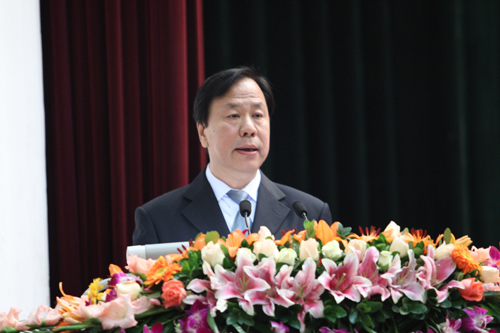 國務院副秘書長焦煥成講話。 程煒 攝