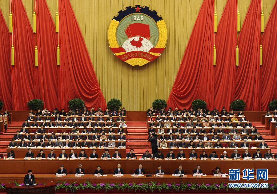 3月7日，全國政協(xié)十二屆一次會議在北京人民大會堂舉行第二次全體會議。 新華社記者 饒愛民 攝