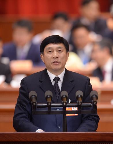3月8日，全國(guó)政協(xié)十二屆一次會(huì)議在北京人民大會(huì)堂舉行第三次全體會(huì)議。這是朱曉進(jìn)委員作《切實(shí)提高文化惠民工程實(shí)效》的發(fā)言。新華社記者 王曄 攝